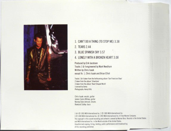 Chris Isaak : Can't Do A Thing (To Stop Me) (CD, EP)