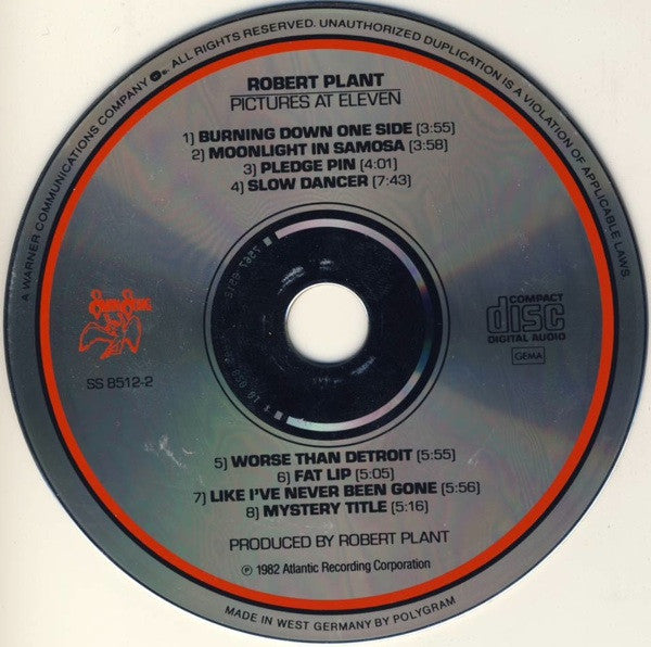 Robert Plant : Pictures At Eleven (CD, Album, RE)