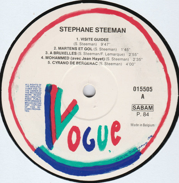 Stéphane Steeman : La Belgique Trépassée En Revue (LP)