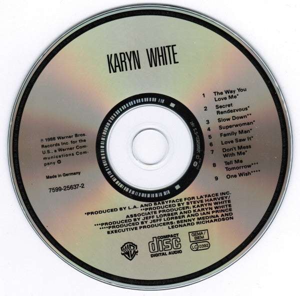 Karyn White : Karyn White (CD, Album, RE)