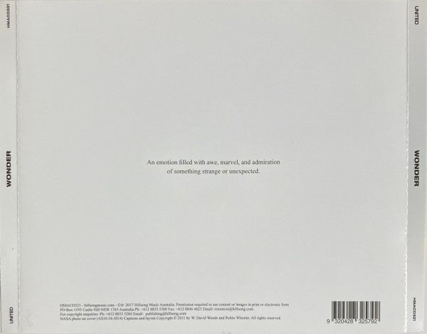 Hillsong United : Wonder (CD, Album)