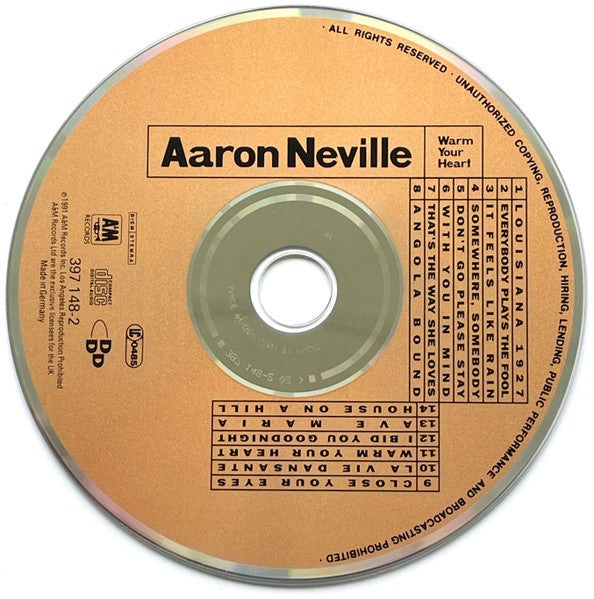 Aaron Neville : Warm Your Heart (CD, Album, RP, PMD)
