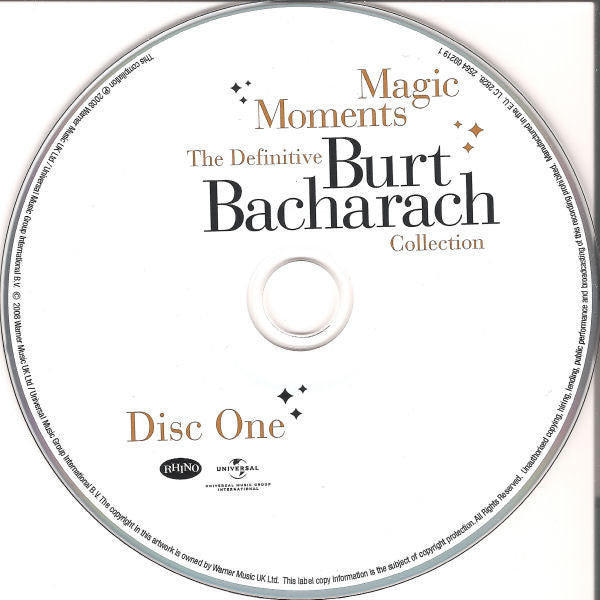 Burt Bacharach : Magic Moments - The Definitive Burt Bacharach Collection (Box + 3xCD, Comp, Gat)