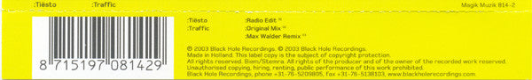 DJ Tiësto : Traffic (CD, Maxi)