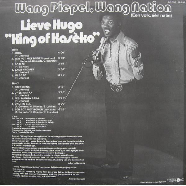 Lieve Hugo : Wang Piepel, Wang Nation (LP, Album)