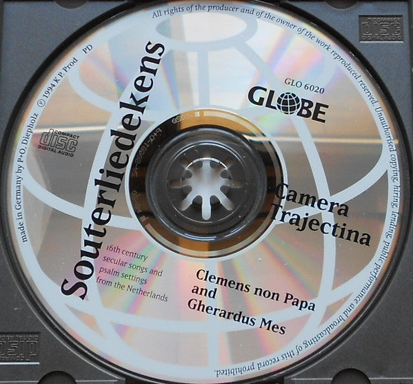 Camerata Trajectina, Clemens non Papa, Gherardus Mes : Souterliedekens - 16th Century Secular Songs And Psalm Settings From The Netherlands (CD)