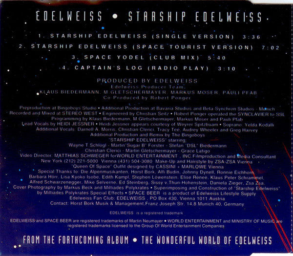 Edelweiss : Starship Edelweiss (CD, Maxi)