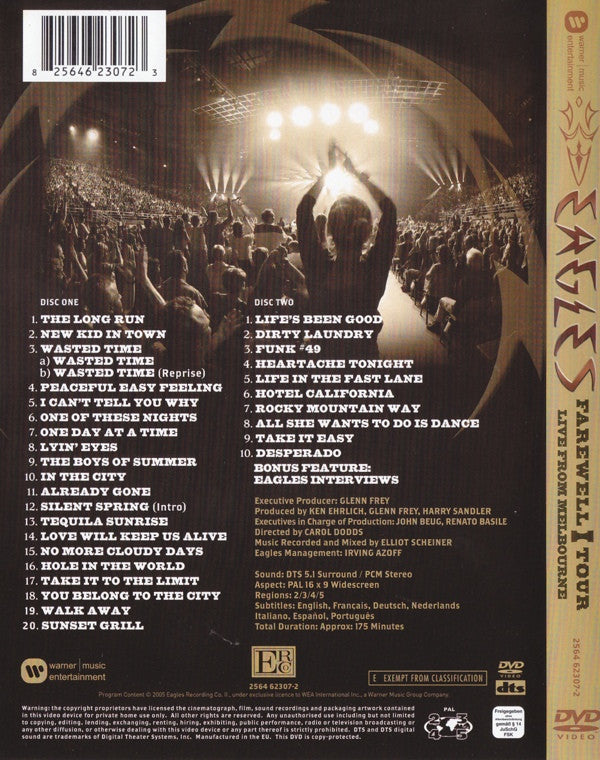 Eagles : Farewell 1 Tour - Live From Melbourne (2xDVD-V, PAL)