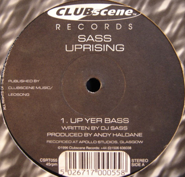 DJ Sass : Uprising (12")