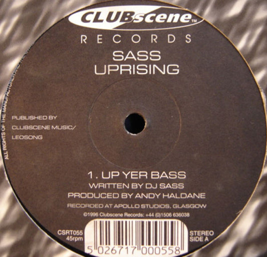 DJ Sass : Uprising (12")