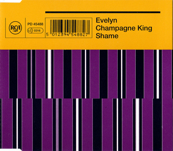 Evelyn Champagne King* : Shame (CD, Single)