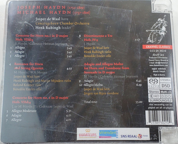 Joseph Haydn, Michael Haydn, Jasper de Waal, Concertgebouw Chamber Orchestra : Haydn (SACD, Multichannel, Album, DSD)