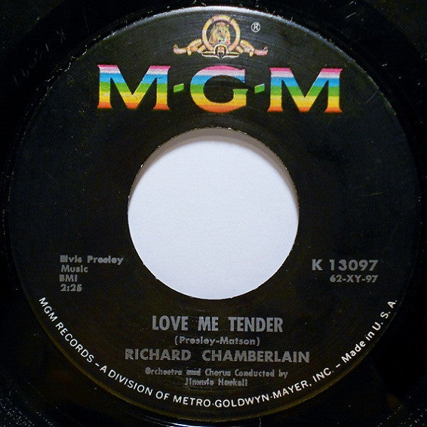 Richard Chamberlain : Love Me Tender (7", Single)