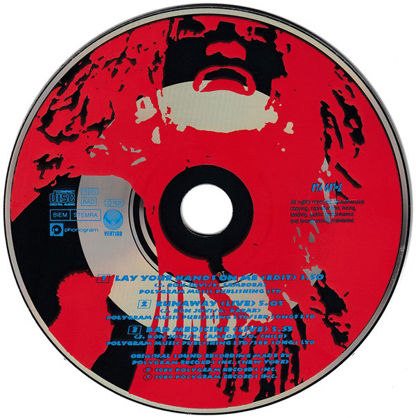 Bon Jovi : Lay Your Hands On Me (CD, Maxi)