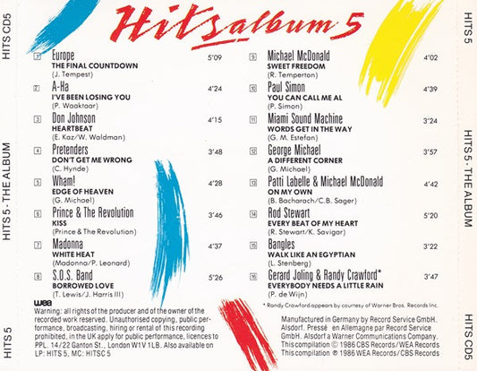 Various : Hits Album 5 (CD, Comp)