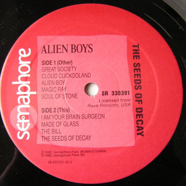 Alien Boys : The Seeds Of Decay (LP, Album)