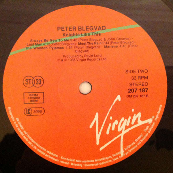 Peter Blegvad : Knights Like This (LP, Album)
