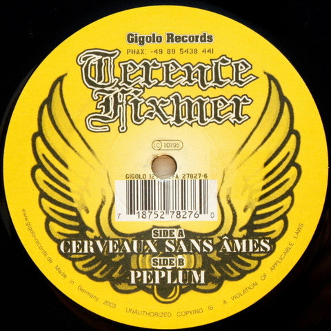 Terence Fixmer : Cerveaux Sans Âmes (12")