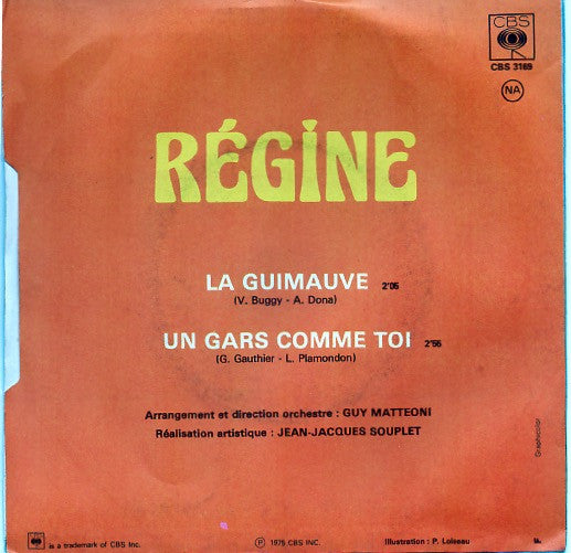 Régine : La Guimauve / Un Gars Comme Toi (7", Single)