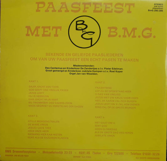 Deo Cantemus Te Huizen En Kinderkoor De Zendertjes Te Huizen, Groot Gemengd En Kinderkoor Jubilate Kampen : Paasfeest - Bekende En Geliefde Paasliederen (2xLP)