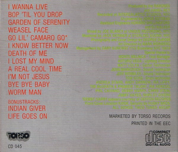 Ramones : Halfway To Sanity (CD, Album)