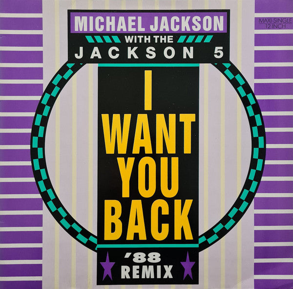 Michael Jackson With The Jackson 5 : I Want You Back - '88 Remix (12", Single)