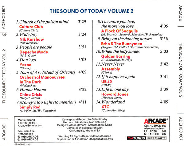 Various : The Sound Of Today Volume 2 (CD, Comp)