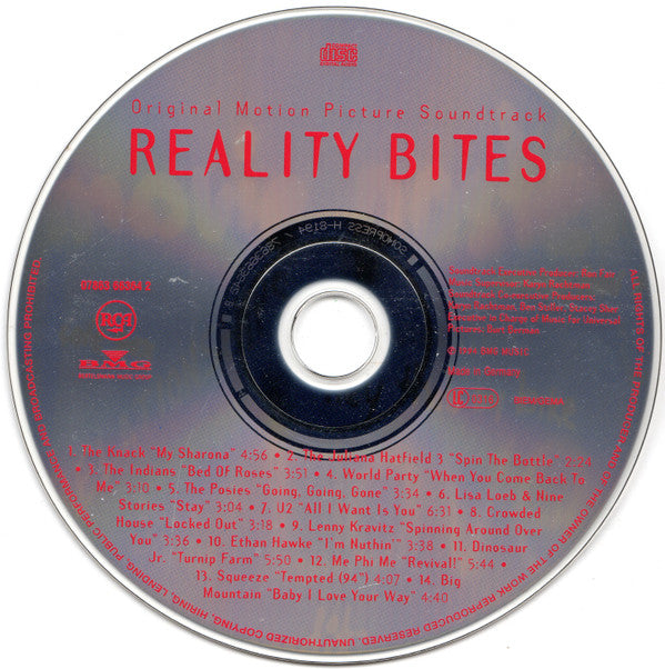 Various : Reality Bites (Original Motion Picture Soundtrack) (CD, Comp)