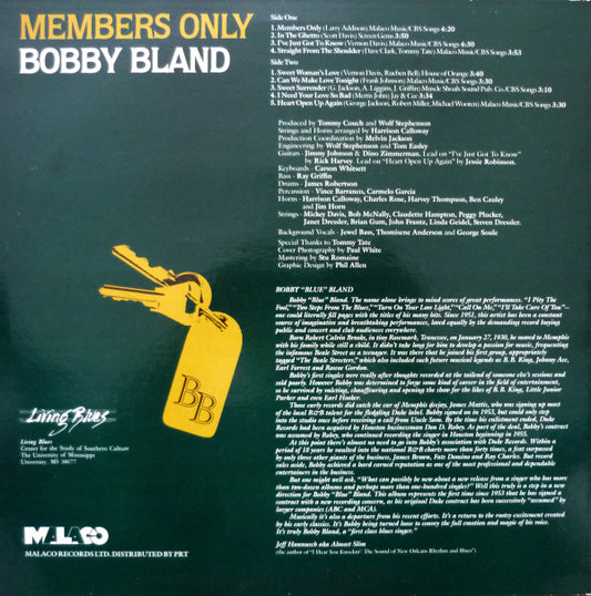 Bobby Bland : Members Only (LP, Album)