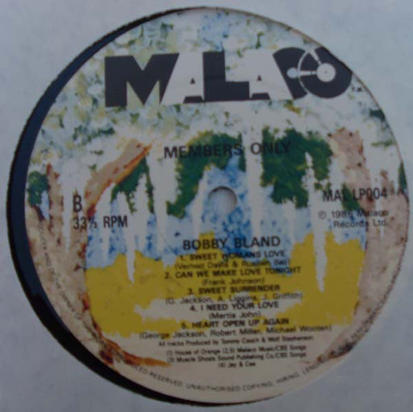 Bobby Bland : Members Only (LP, Album)