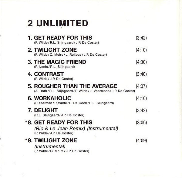 2 Unlimited : Get Ready! (CD, Album)