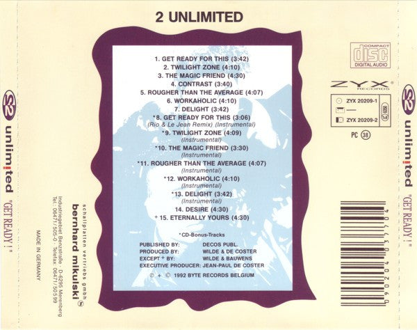 2 Unlimited : Get Ready! (CD, Album)