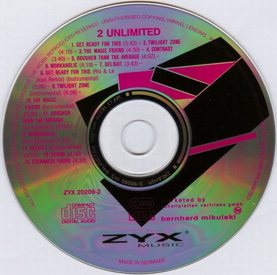 2 Unlimited : Get Ready! (CD, Album)