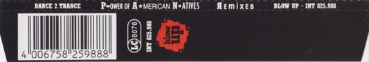 Dance 2 Trance : P.ower Of A.merican N.atives (Remixes) (CD, Maxi)