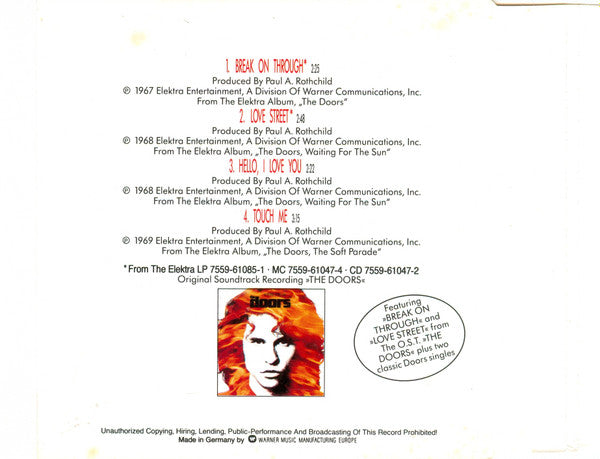 The Doors : Break On Through (CD, Maxi)