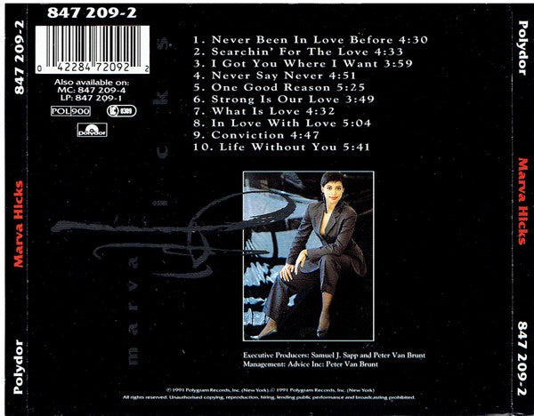 Marva Hicks : Marva Hicks (CD, Album)