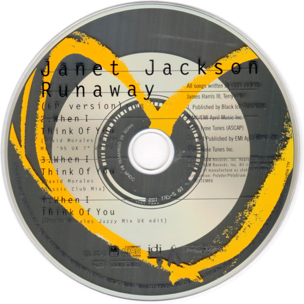 Janet Jackson : Runaway (CD, Single, PMD)