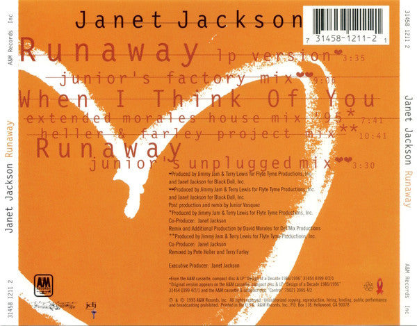 Janet Jackson : Runaway (CD, Maxi)