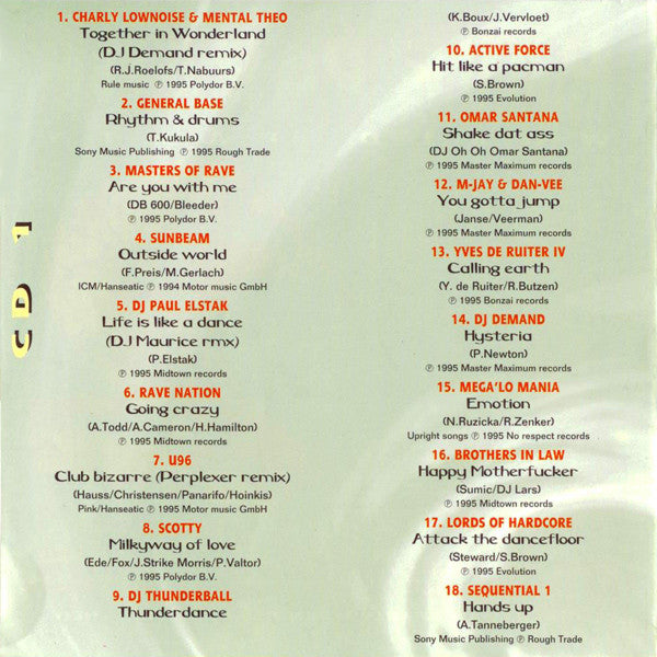 Charly Lownoise & Mental Theo : Rave Parade 2 - World Party (2xCD, Comp)