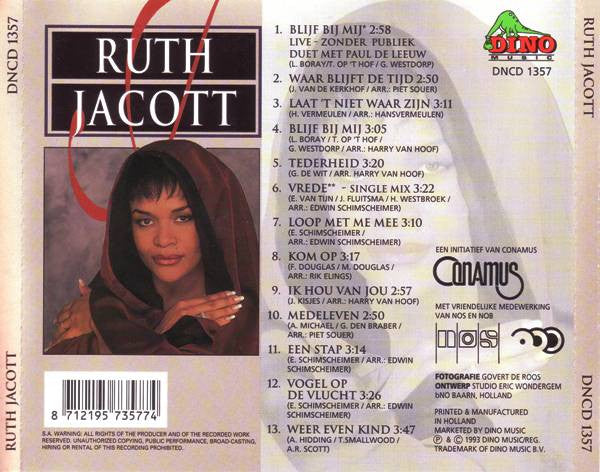 Ruth Jacott : Ruth Jacott (CD, Album, RE, RP)