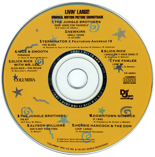 Various : Livin' Large! Original Motion Picture Soundtrack (CD, Comp)