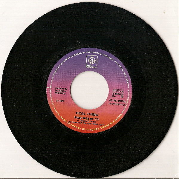 The Real Thing : Lightning Strikes Again / Dance With Me (7", Single)