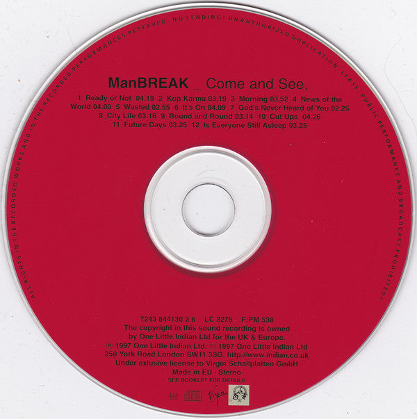 Manbreak : Come And See (CD, Album)