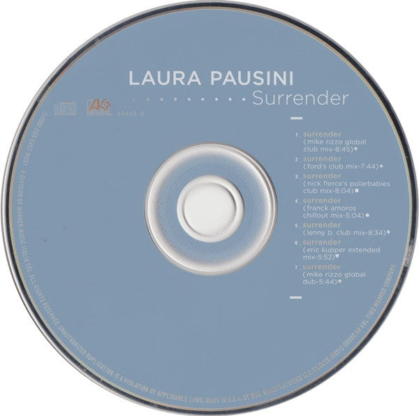 Laura Pausini : Surrender (CD, Maxi)