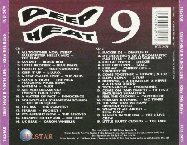 Various : Deep Heat 9 (Ninth Life - Kiss The Bliss) (2xCD, Comp, Dis)
