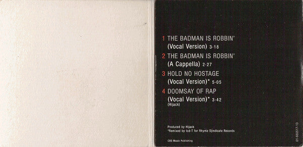 Hijack (2) : The Badman Is Robbin' (CD, Mini, Maxi)