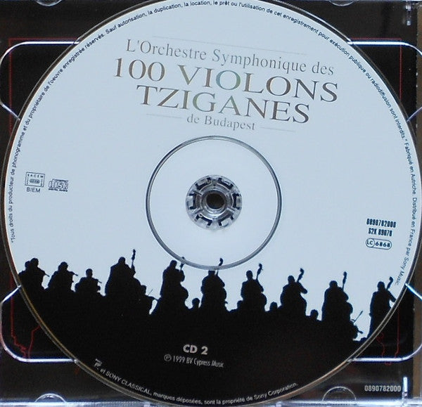 100 Tagú Budapest Cigányzenekar : L'Orchestre Symphonique Des 100 Violons Tziganes De Budapest (2xCD)
