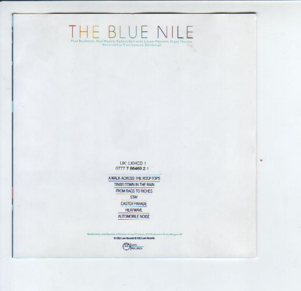 The Blue Nile : A Walk Across The Rooftops (CD, Album, RE)