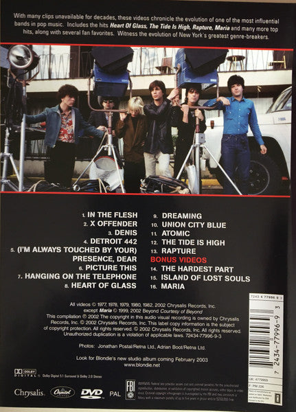 Blondie : Greatest Video Hits (DVD-V, Comp, Multichannel, PAL)