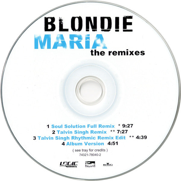 Blondie : Maria (The Remixes) (CD, Maxi)